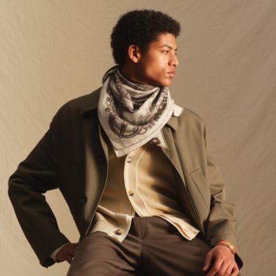 100 scarves - Silk Scarves and Stoles for Men | Hermès Mainland China